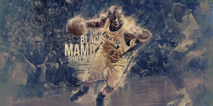 2560x1440 Basketball, Black Mamba, Drawing, Field, Kobe Bryant, Lakers, Player