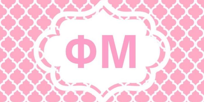 744x1272 Phi Mu iPhone monogram background | Crafts | Zeta tau alpha