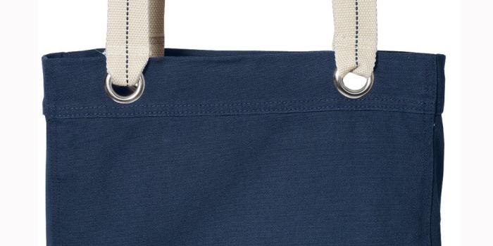 996x1488 Broad Bay Phi Mu Sorority Tote Bag Rich Dye Washed Navy Cotton Canvas