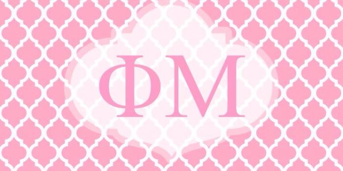 744x1392 Phi mu quatrefoil iPhone background | Things for My Wall | Sorority