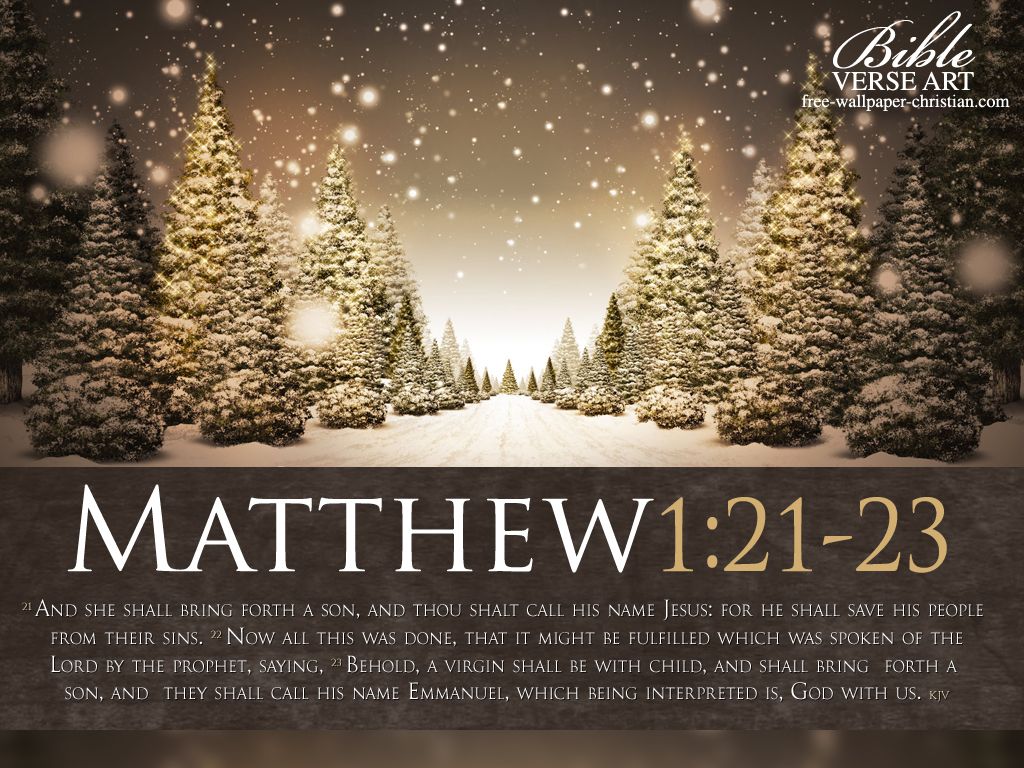 1024x768 Matthew 1:21-23 - Birth of Jesus Our Savior Wallpaper - Christian