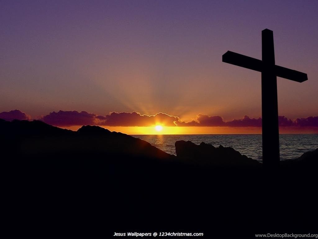1024x768 Holy Cross Jesus Christ Desktop Wallpaper.jpg Desktop Background