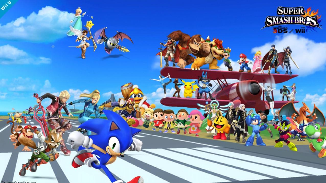 1275x715 Super smash bros for 3ds/Wiiu WallPaper, the great race! : smashbros