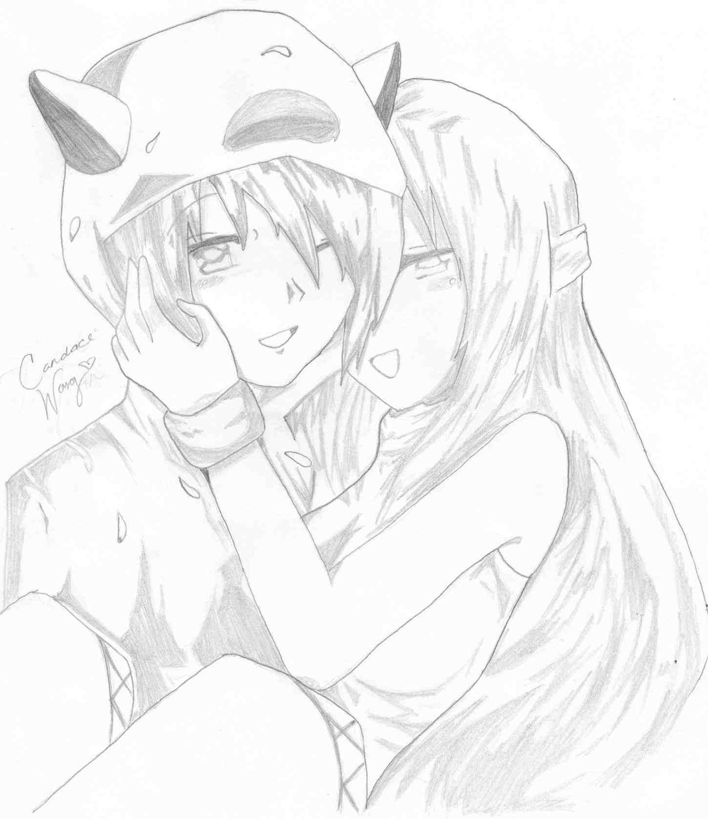 1450x1678 Anime » Anime Couple Pictures Tumblr - HD Wallpaper for Desktop