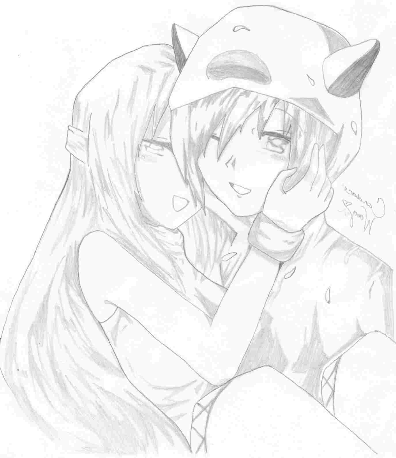 1374x1589 Huge Collection of 'Anime love kiss drawing'. Download more than 40