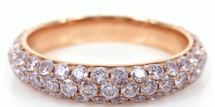 1024x768 1.84cts Pink Diamonds Domed 3-Row Pave Band – Zina Tahiri, Inc