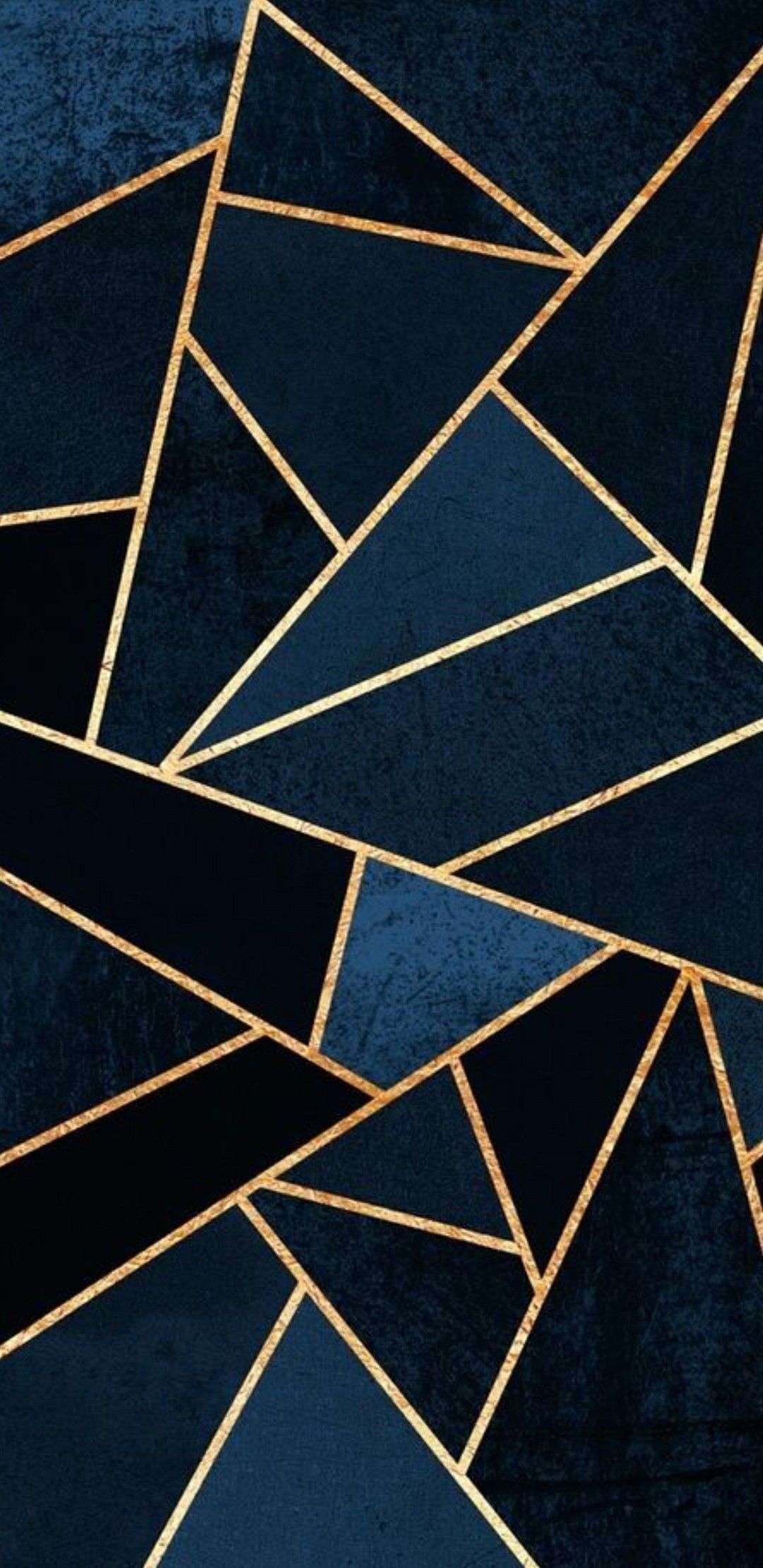 1080x2220 Blue And Gold Wallpapers