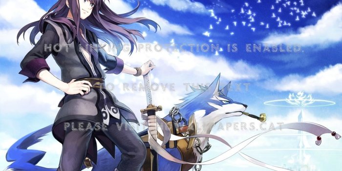 1200x848 yuri lowell anime boy kawaii sword wolf