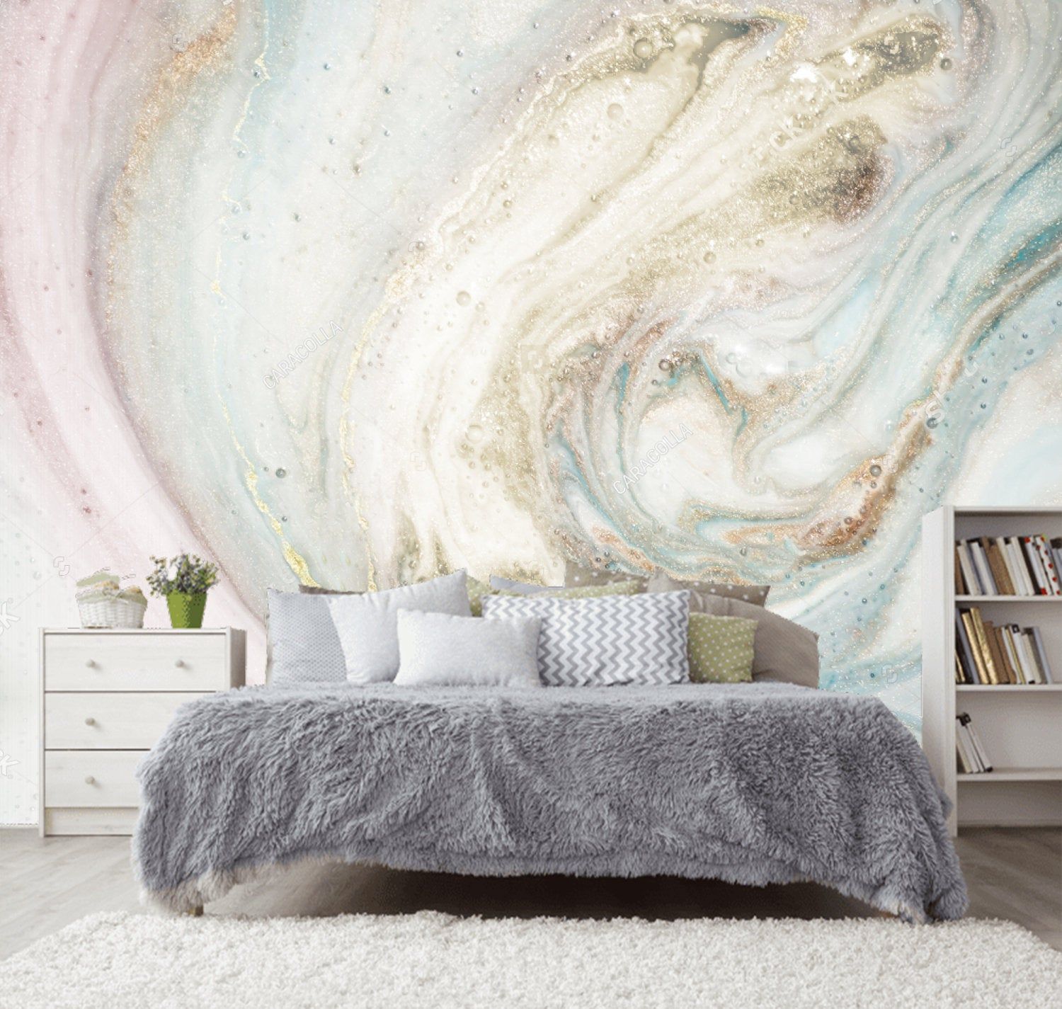 1500x1425 Baby Pink Gold Sparkle Mint Blue Marble Wallpaper 3D Wall Sticker decor  Ceiling Wall Mural Self Adhesive Exclusive Design PhotoWallpaper