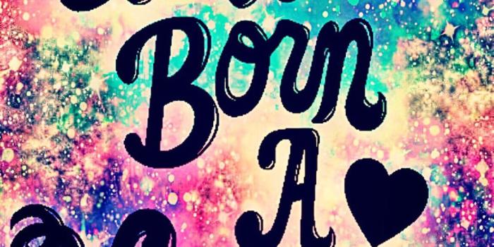 1080x1920 I Was Born A Unicorn Galaxy Wallpaper #androidwallpaper