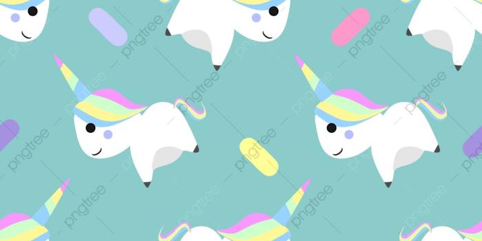 1200x1200 Unicorn Magical Animal Seamless Pattern Vector Illustration