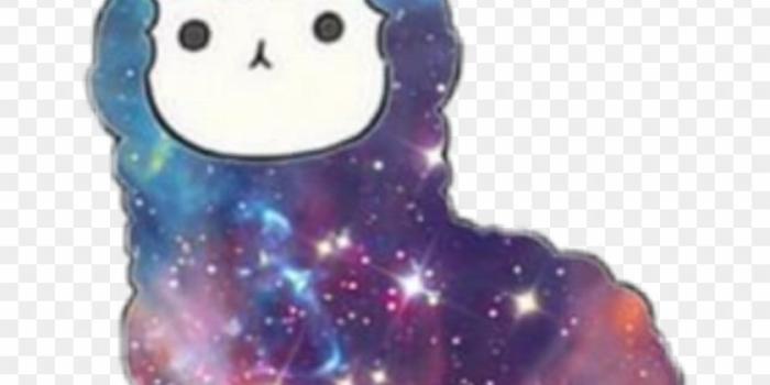 840x963 freetoedit #llamacorn #kawaii #llama #unicorn #galaxy, HD Png