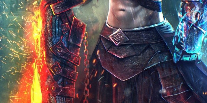 1080x1920 Guild Wars 2, warrior, flame 1080x1920 iPhone 8/7/6/6S Plus