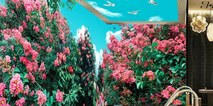 922x853 3D Flowers Tree Birds Sunshine Sky Entire Living Room Wallpaper Wall Mural  Art Decor IDCQW-000197