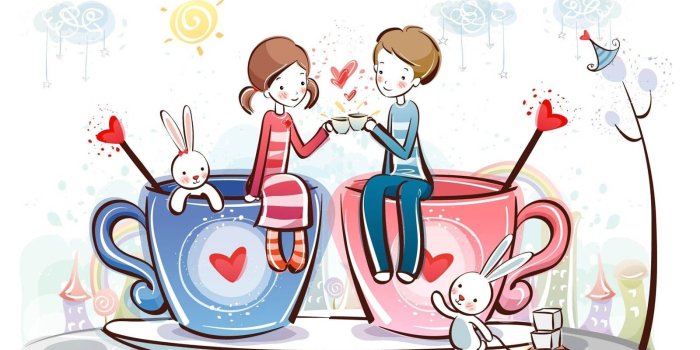1600x1000 Free Cartoon Love Couple Wallpapers, Download Free Clip Art, Free
