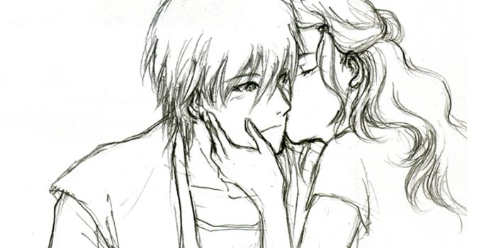 1920x1200 Cute love drawings pencil art |HD romantic sketch wallpaper