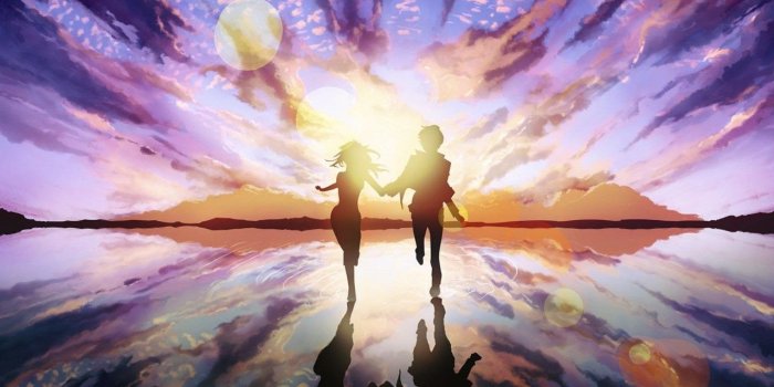 1280x800 Art, Couple, Hug, Love, Happy, Manga Anime Love, Cute, Wallpapers