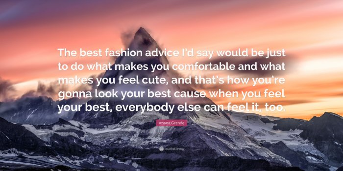 3840x2160 Ariana Grande Quote: “The best fashion advice I'd say would be just