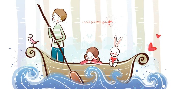 1920x1200 Download Cute Couple On A Boat HD Wallpaper - Wallpapers Printed