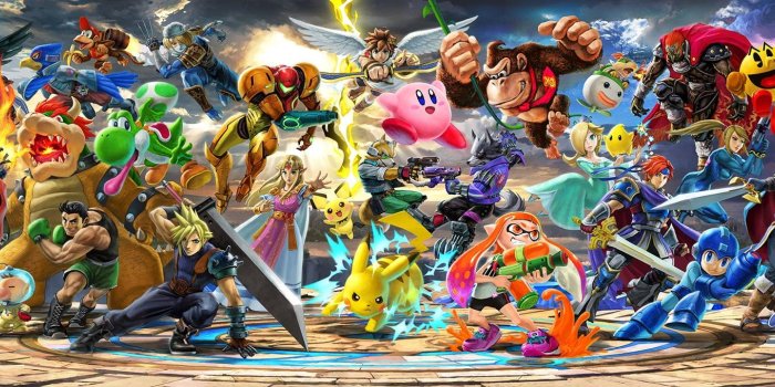 3671x680 Smashbros official page looping banner | Super Smash Brothers