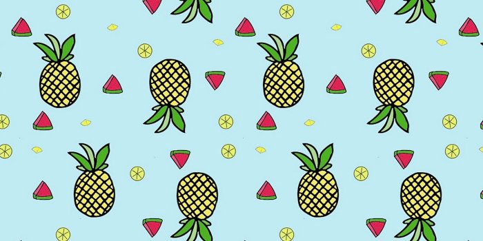 1350x2400 Download wallpaper 1350x2400 pattern, fruit, tropical, pineapple