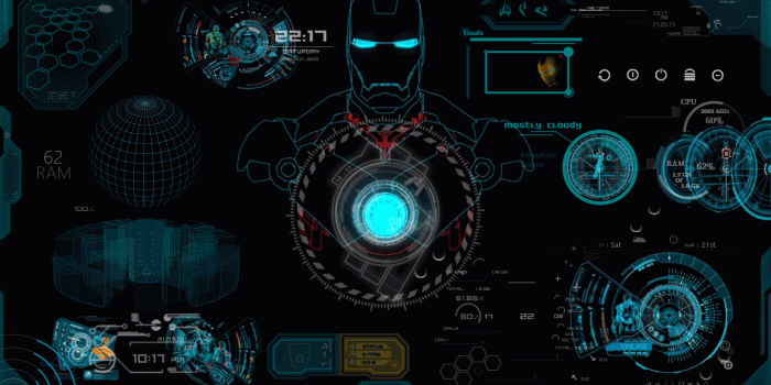 1360x768 16120 rainmeter wallpaper ironman