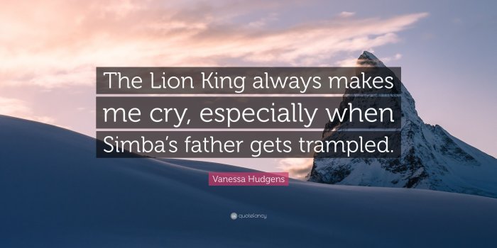 3840x2160 Vanessa Hudgens Quote: “The Lion King always makes me cry
