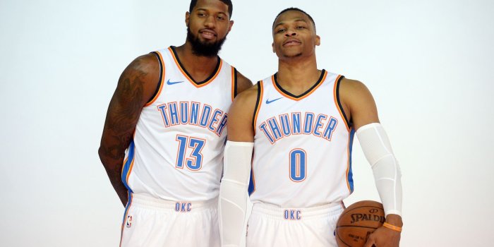 1600x900 Watch: Russell Westbrook to Lakers fans: Paul George 'ain't going