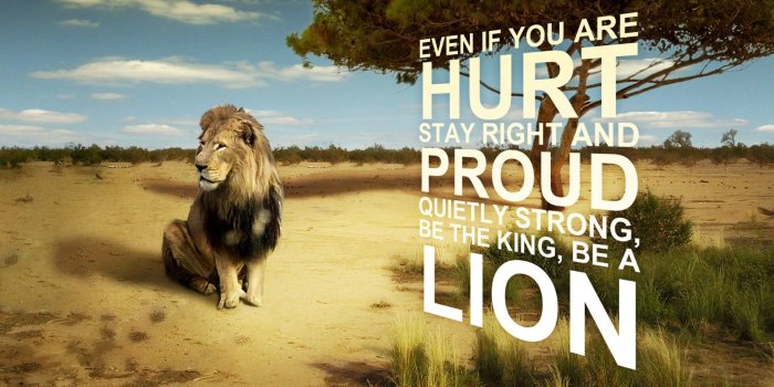 1920x1200 Wallpapers Id - - Stay Strong Quotes Lion (#949886) - HD Wallpaper