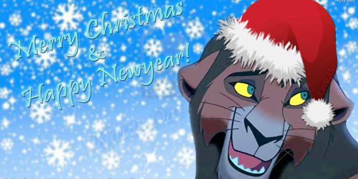 1920x1080 Lion King Kovu Merry Christmas Happy New Year - Kovu Wallpaper