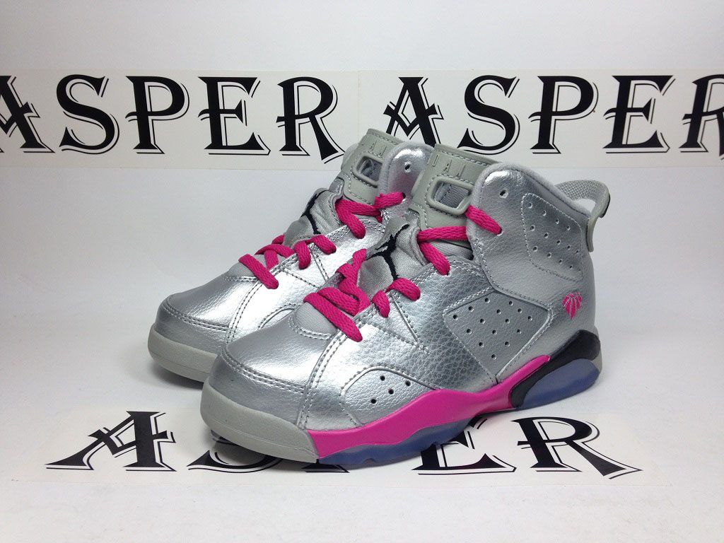 1024x768 Silver & Pink Girl's Air Jordan 6 for Valentine's Day | Sole Collector