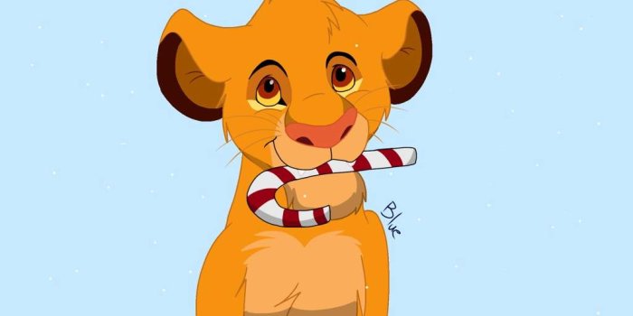 1024x768 Christmas Simba | 