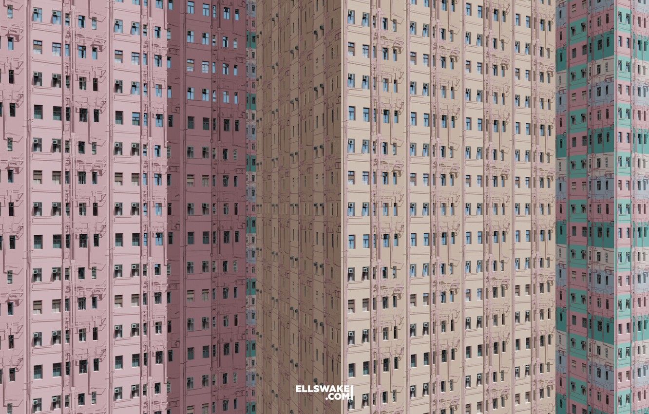 1332x850 Wallpaper Windows, The building, Architecture, Hong Kong, Rendering