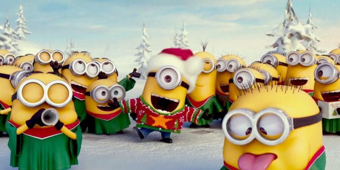 1280x720 MINIONS Christmas Song