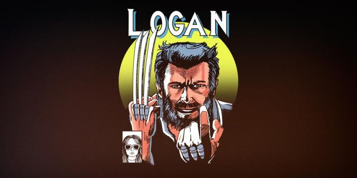 1332x850 Wallpaper Minimalism, Figure, Background, Logan, Art, Logan, X-23