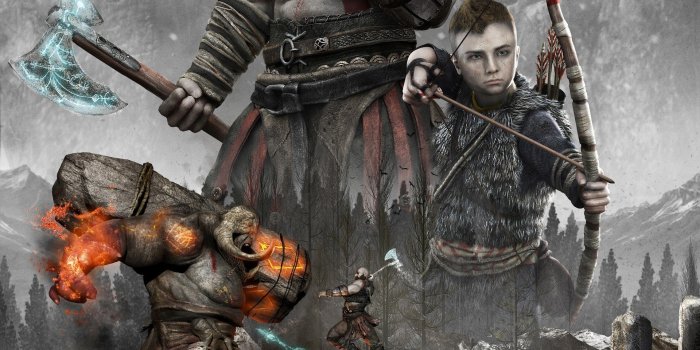 1920x2715 God of War 4 Poster Wallpaper: Kratos in Combat – Wallpapers For Tech