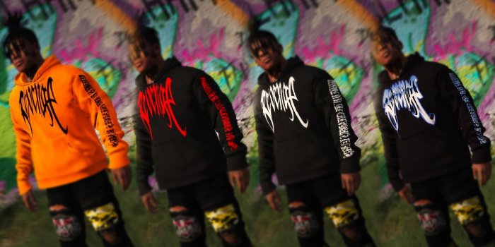 1920x1080 XXXTENTACION REVENGE hoodie pack - GTA5-Mods.com