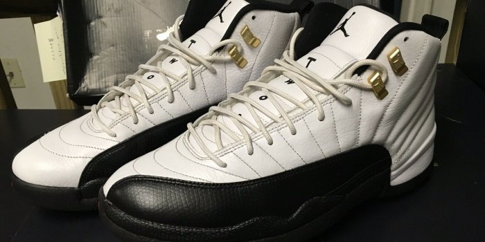 1600x1200 USED MENS 2013 Edit NIKE AIR JORDAN XII 12 TAXI BLACK WHITE 130690 125 SZ 11