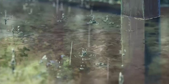 1280x720 Anime Rain Animated Wallpaper - Garden Of Words Rain Gif (#153191