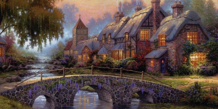 1024x768 Free Thomas Kinkade Wallpapers For Desktop