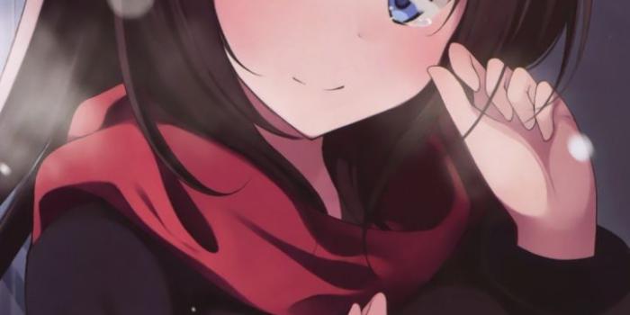 720x1280 Cute, blue eyes, anime girl, winter, 720x1280 wallpaper | Anime