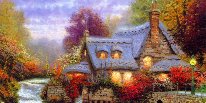 1940x1428 Download Thomas Kinkade Autumn Wallpaper High Quality Resolution