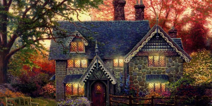 1920x1200 113 Wallpapers by Thomas Kinkade