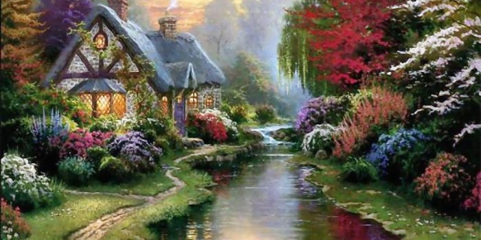 1280x1024 35+ Thomas Kinkade Computer Wallpapers - Download at WallpaperBro
