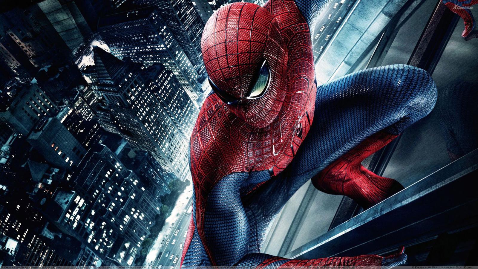1920x1080 The Amazing Spider-Man – Hanging On Building Wallpaper