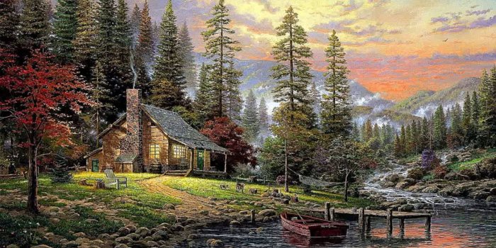 1280x720 Thomas Kinkade Wallpaper Border - (61+) Group Wallpapers