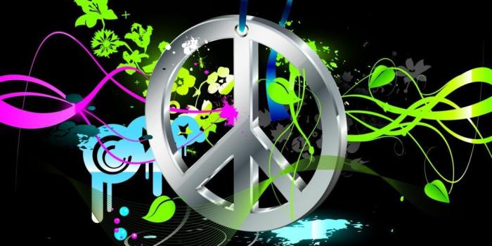 1024x768 Colorful Peace Wallpapers High Quality | Peace signs & 