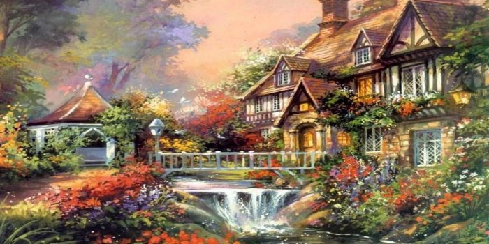 1920x1080 Christmas Thomas Kinkade Winter Wallpapers - Top Free Christmas