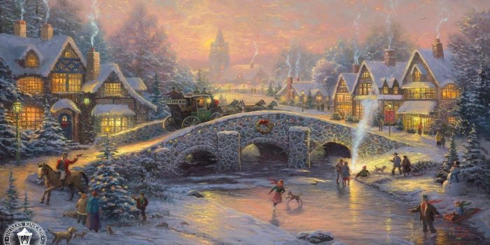 1920x1080 Thomas Kinkade Winter Wallpaper (58+ images)