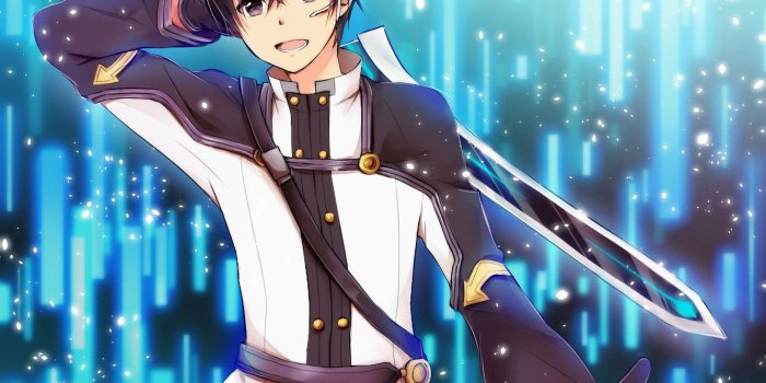 1332x850 Wallpaper sword, anime, ken, blade, manga, Sword Art Online, Kirito